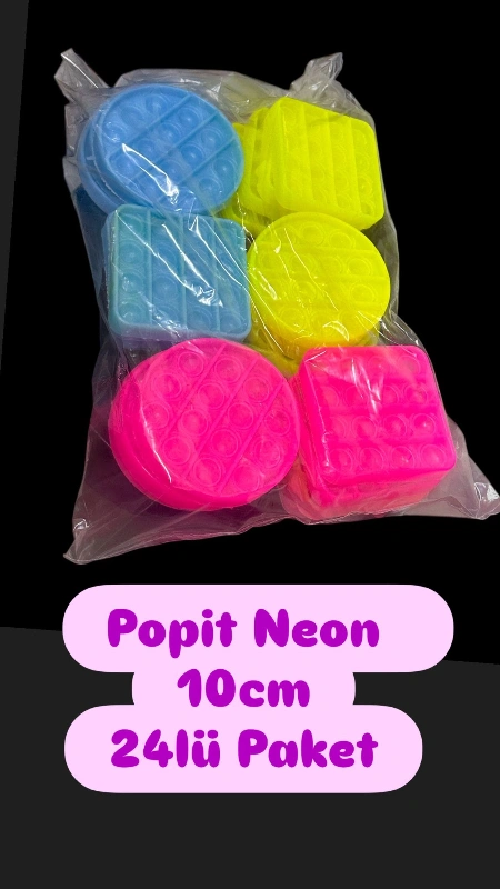 POPİT NEON 10CM / 24LÜ PAKET
